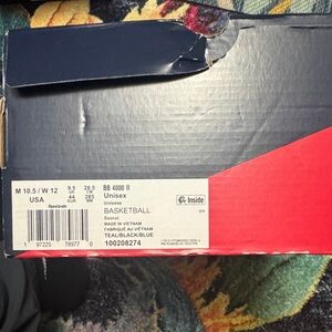 Reebok BB 4000 II in Teal and Black